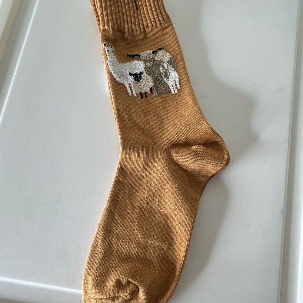 Urban Outfitters Hansel From Basel Fluffy Friends Crew Sock 3 Pair - Picture 4 of 5